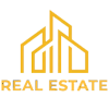 real estate logo gold